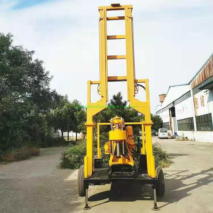 Trailer Mounted Hydraulic Geotechnical Investigation Core Drilling Rig with Hydraulic Tower