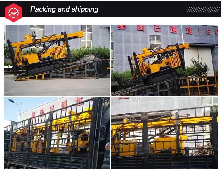 Crawler Base Water Well Drilling Rig Water Drilling Machine Driven by Diesel Engine with 320m Drilling Depth Pneumatic DTH