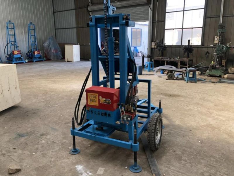 Small Portable Hydraulic Diesel Water Well Drilling Rig for Sale