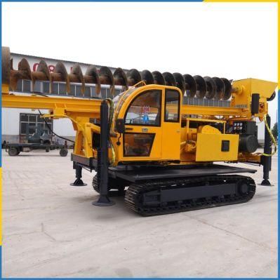 Crawler 360-6 Road Safety Pole Install Pile Machinery Small Hydraulic Pile Driver