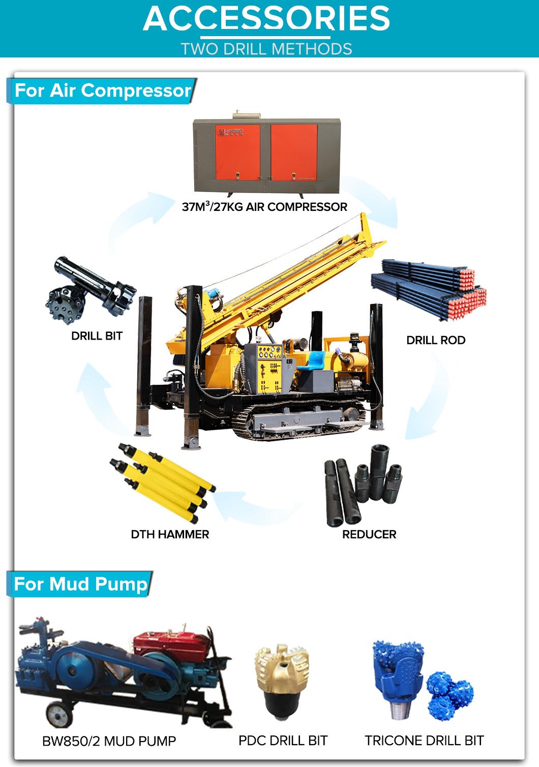 180-600m Water Well Drilling Rig Customizable