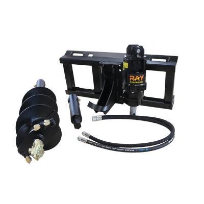 Professional Hydraulic Earth Auger with Auger Drill for Skid Steer Loader Hole Drilling