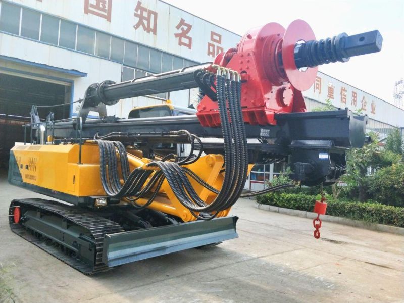15m/20m/30m/40m/50m/60m Crawler Lock Rod Economical Water Well Rotary Boreholedrilling Rig for Construction Foundation