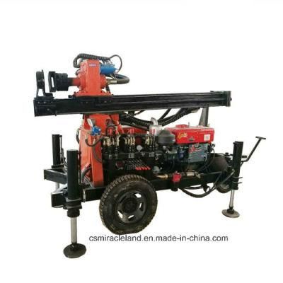 Fy-130 Wheel Type DTH Hydraulic Rotary Hard Rock Water Boring Drilling Machine