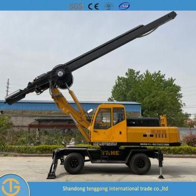 Construction Machinery Hydraulic Pile Driver Machine Max Drilling Depth 28m