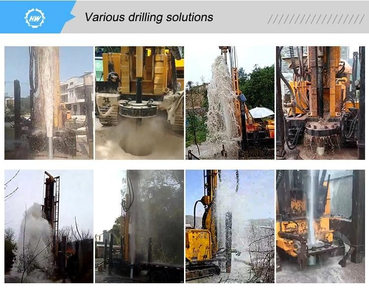 Water Well Drilling Rig Machine for Drilling 200m Depth