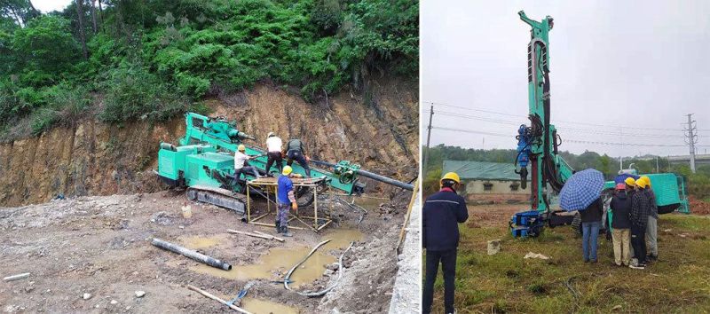Flexible Operation Pilot Exploration Holes Rig with Crawler for Multi Drilling