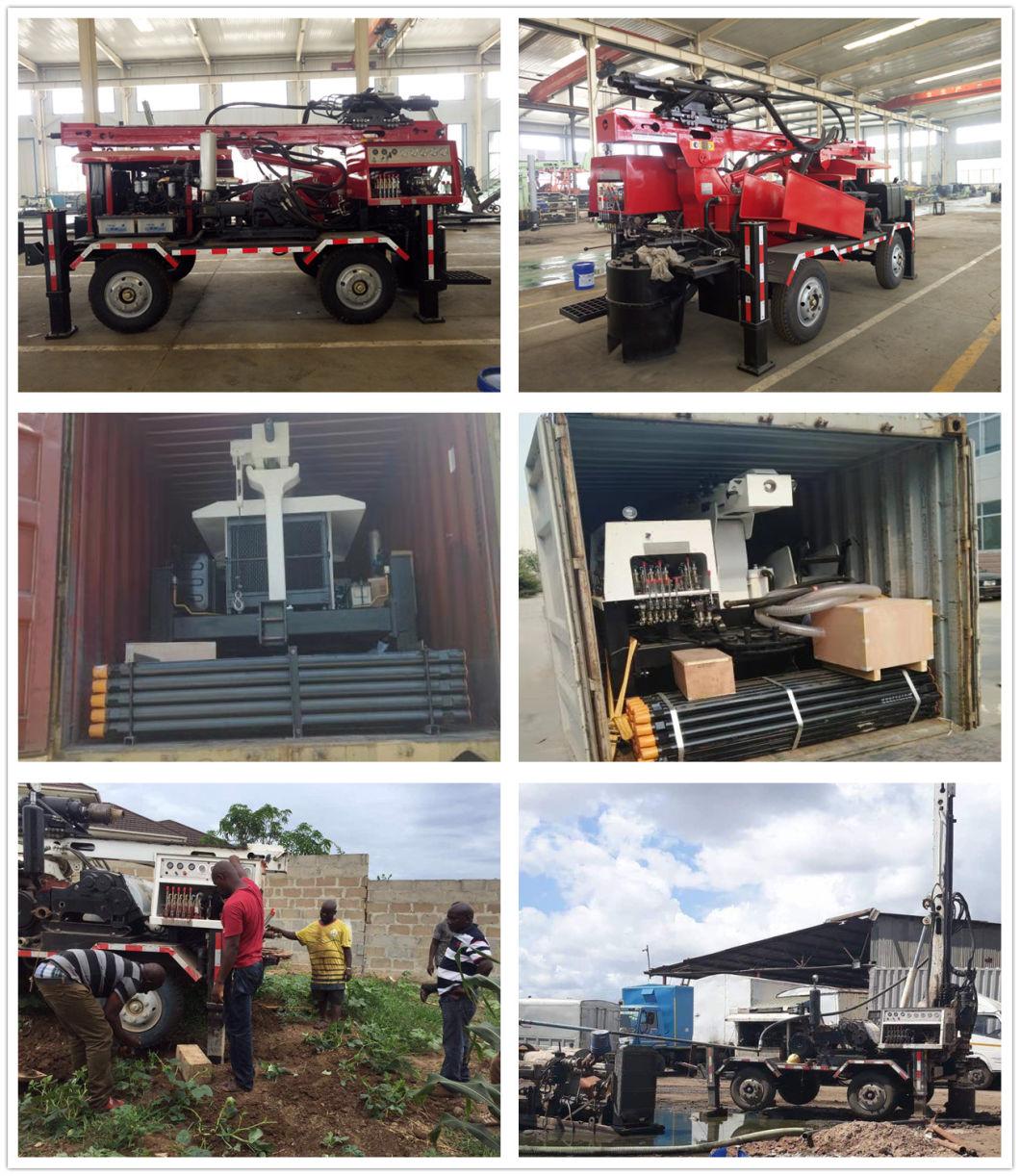 300m Sly510 Hydraulic Wheel Type Deep Borehole Drilling Machine