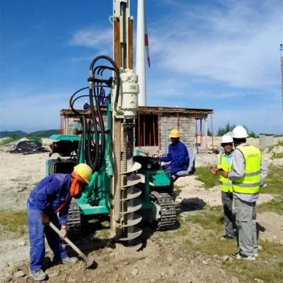 Crawler Hydraulic Photovoltaic Solar Spiral Pile Drilling Machine Solar Pile Driver