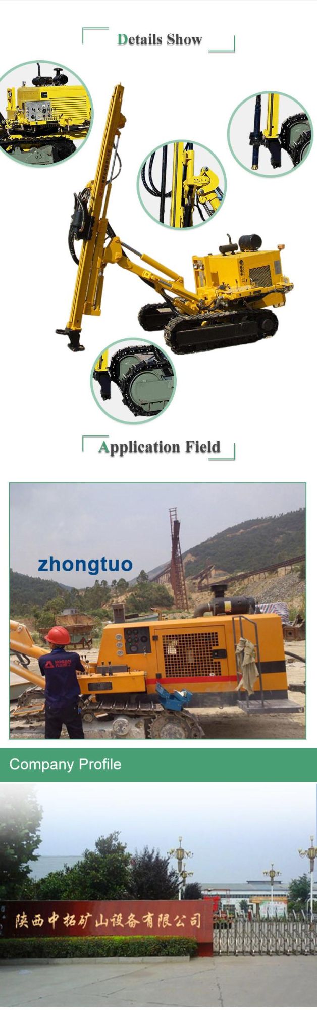 Hydraulic Crawler DTH Rock Drill Water Well Drilling Machine