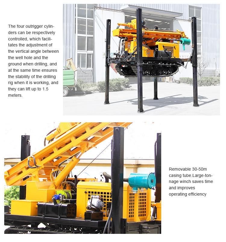 CE Hqz180L Rotary Crawler Air Drilling Machine Borehole Drilling Rig