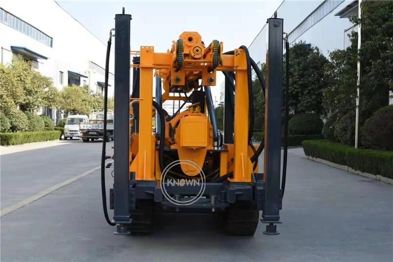 Construction Water Drilling Rig Machine Borehole Hydraulic Crawler Rock Borehole Drilling Machine Digge for Sale Trailer