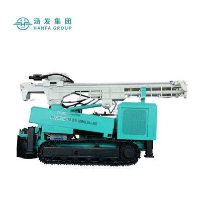 Hf220y Multi-Functional Crawler Small Multi-Purpose Hydraulic Drill Hard Rock Hole Water Well Drilling Rig