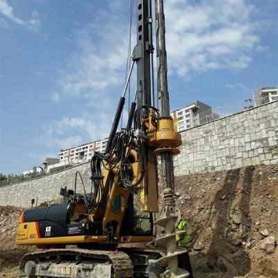 Hydraulic Pile Driver Borehole Small Rotary Drilling Rig Soil Digging Machine