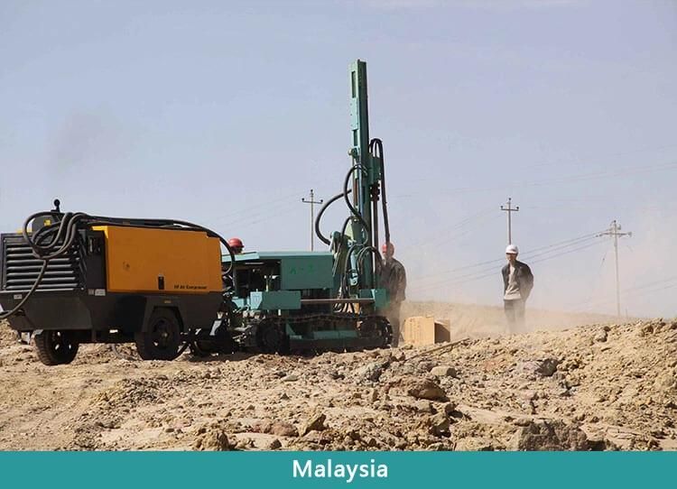 Portable Rotary Blast Hole Rock Crawler Mounted Drill Rig