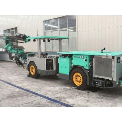 High Performance 3.44m Underground Jumbo Drill Rig with Four Wheel Driven