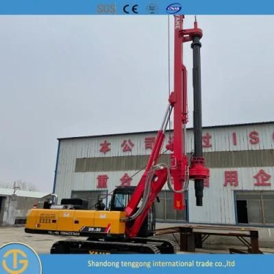 Hammer Construction Auger Pile Equipment Crawler Pile Driver Drilling Dr-90 Rig for Free Can Customized