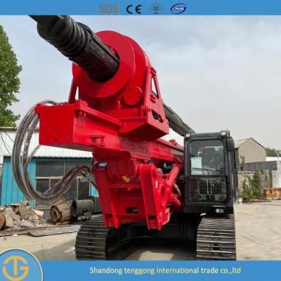 Portable 5-50m DTH Crawler Pile Driver Electric Ground Screw Drilling Rig Rotary