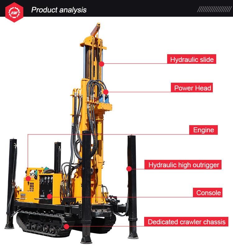 New Type Rock Boring Machine Pneumatic Well Drilling Rig