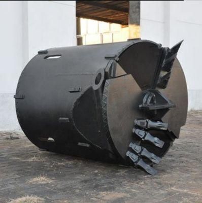Tysim Drilling Rig Auger Bucket with Bullet Teeth for Hard Rock