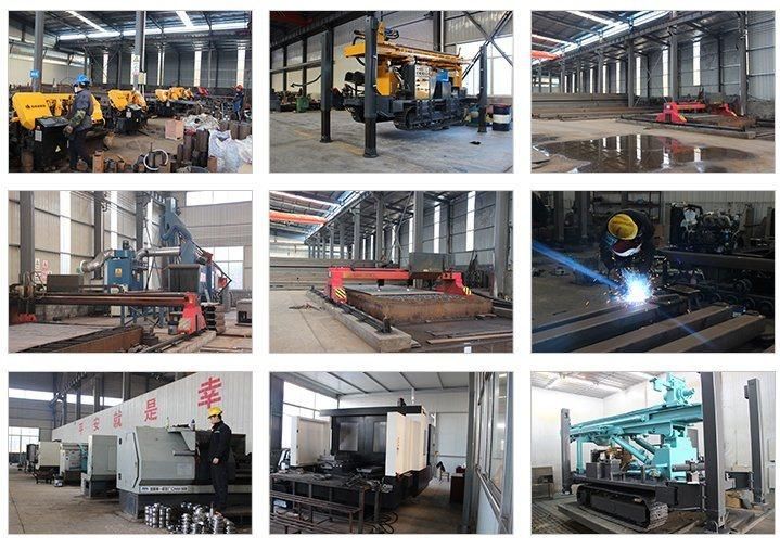 Water Well Borehole Drilling Rig 200m Depth with Screw Air Compressor