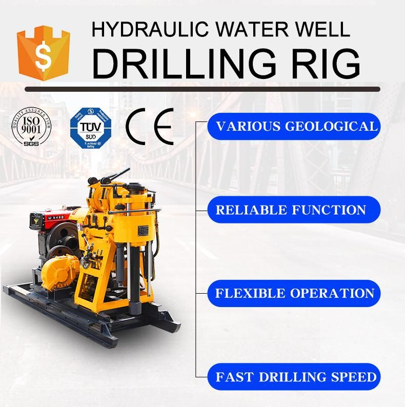 Borewell Drilling Machine 200m Water Well Drilling Rig for Sale