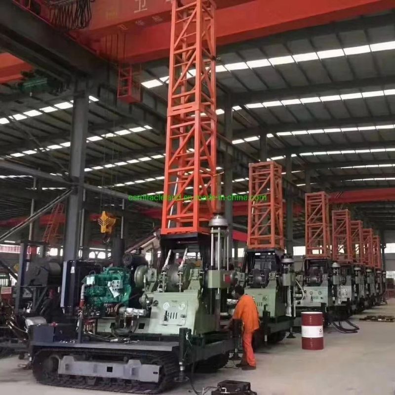 Crawler Mounted Rotary Drill Rig for Mining Exploration and Water Well Drilling