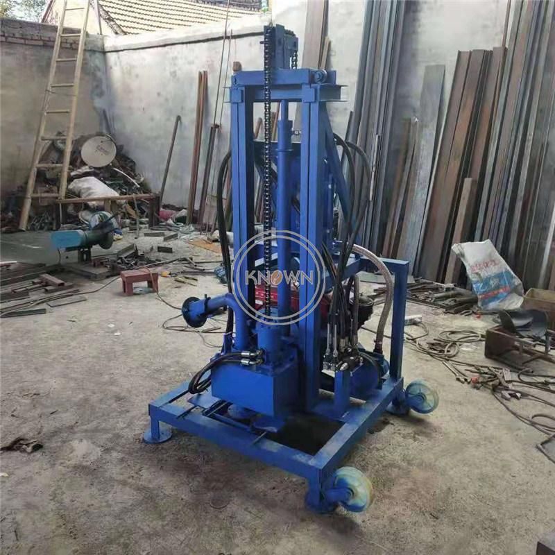 Portable Machine Well Drilling 100m Diesel Water Well Drilling Machine Electric Diesel Engine Water Well Drilling Machine Hydraulic Mine Drilling Rig