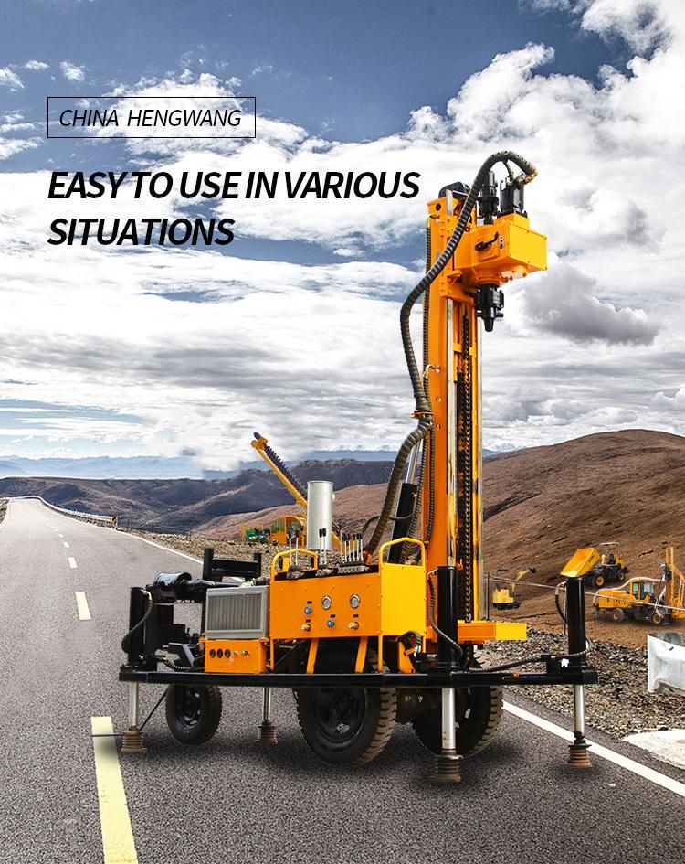 Trailer Mounted DTH Water Bore Well Drilling Rig