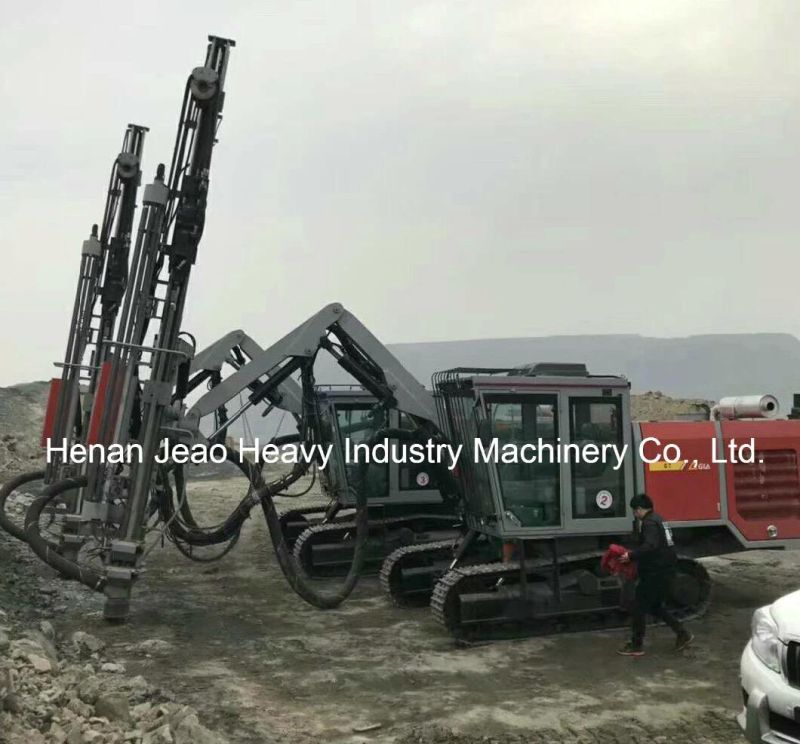 Full Hydraulic Top Hammer Open-Pit Mining Drilling Rig