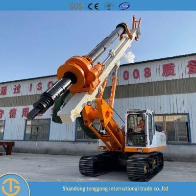 Reliable Hydraulic Rotary Drilling Rig Crawler Type for 20m
