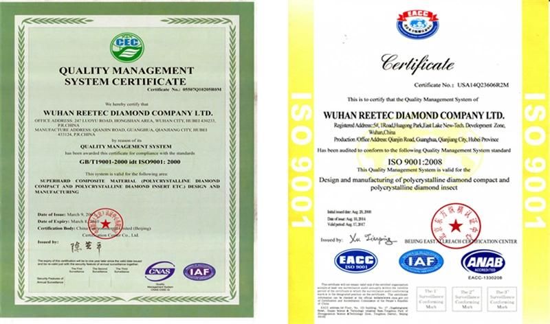 Polished High-End Custom Polycrystalline Diamond Compact Cutting Blank
