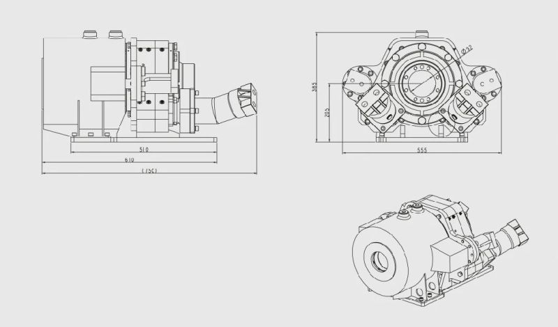 Rotary Head Ydr40c for Coring, Investigation Drill