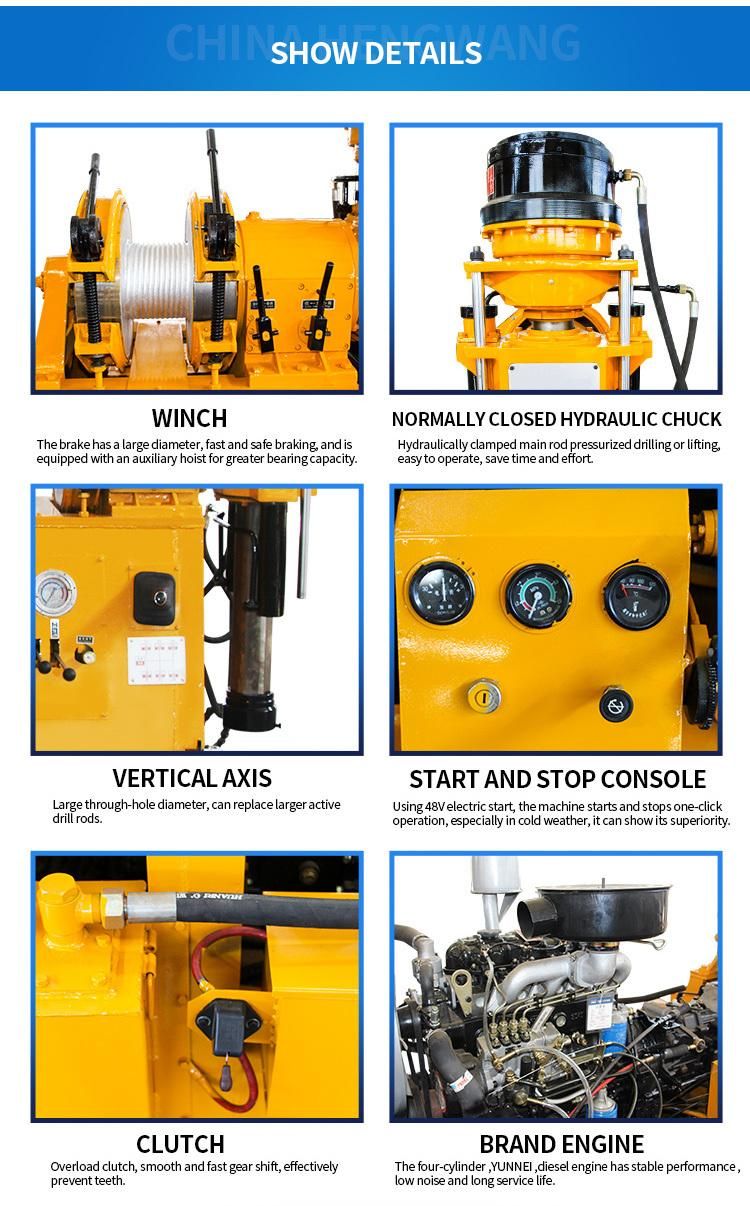 Hydraulic Well Drilling Rig Xy-3 Deep Hole Core Machine 600m Geological Exploration Drilling Rig