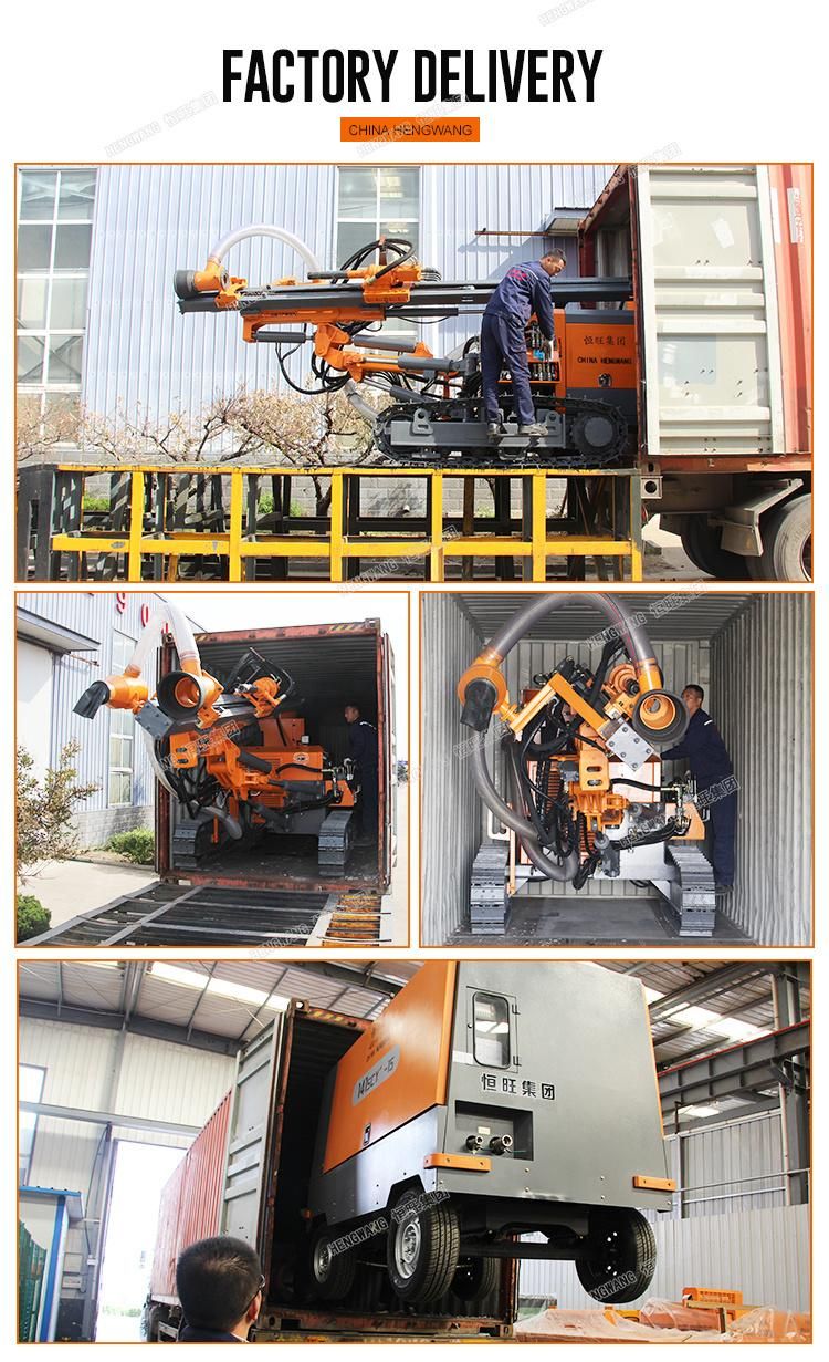 Multifunction Geothermal DTH Steel Crawler Water Well Drilling Rig