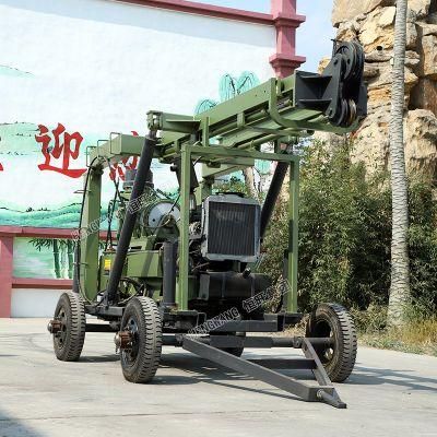 Tralier Type Portable Water Bore Well Drilling Machine