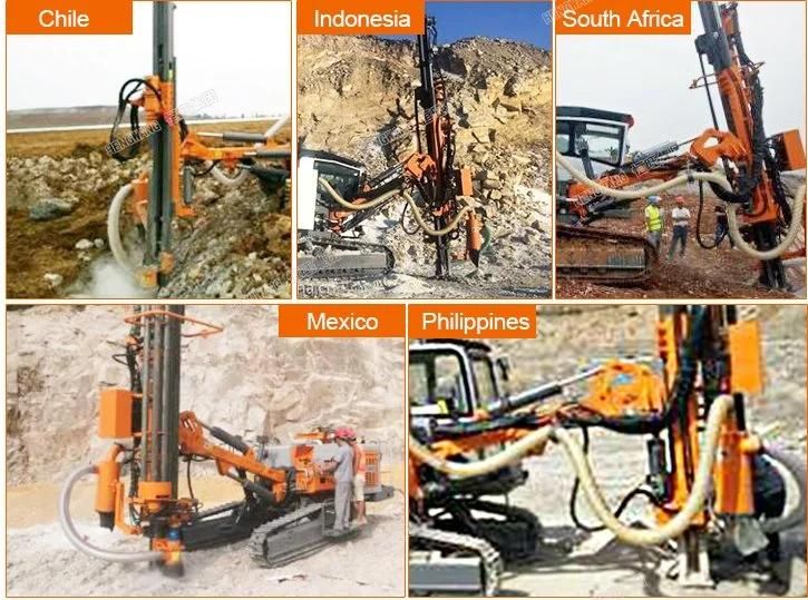 Hole Depth 30m Machines Separated DTH Surface Drill Rig with Strong Stability