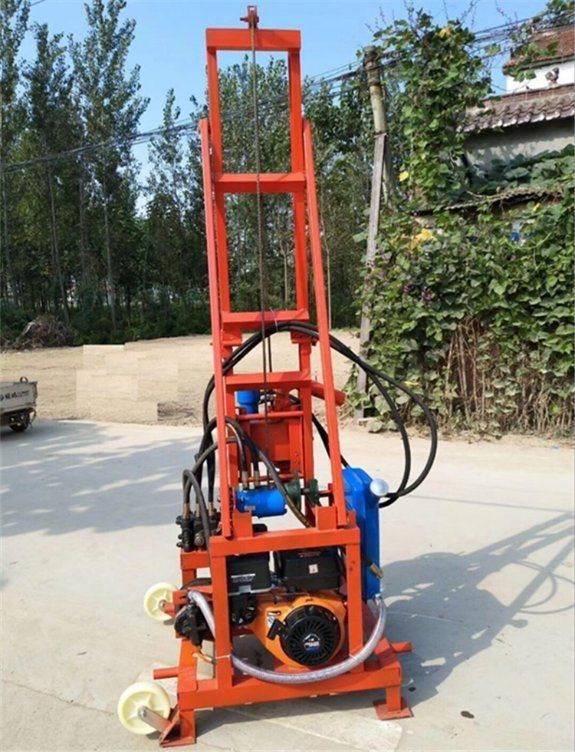 Factory Price 100m 200m Deep Portable Diesel Hydraulic Water Well Rotary Drilling Rig