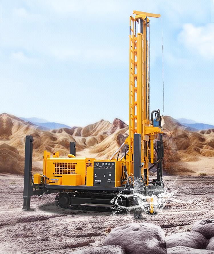 400m Steel Crawler Deep Borehole Water Well Drilling Rig Machine for Sale