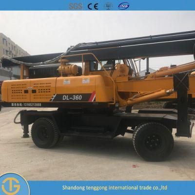 Portable 20m Depth Hydraulic Rotary Drilling Rig