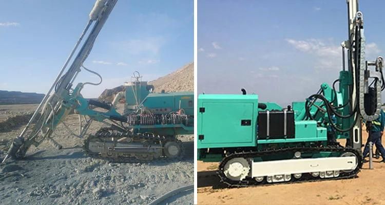 Hf140y Dual-Motor Turret Rock Drilling Rig Maintains Strong Rotating Torque