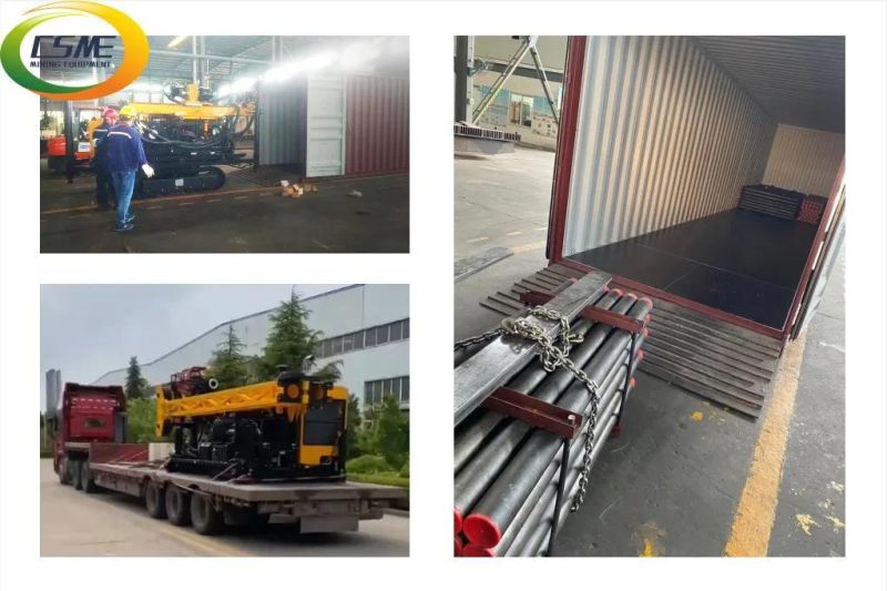 Factory Wholesale 1000m Borehole Crawler Hydraulic Drilling Machine by Diesel Engine