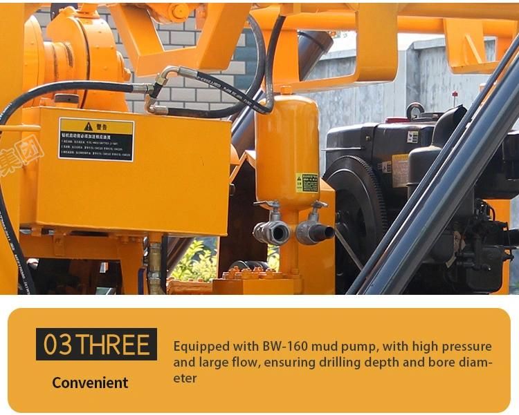 200m Trailer Mounted Portable Water Well Drilling Rig Sale