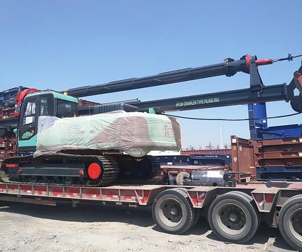 Hf340 Crawler Rotary Drilling Rig with Downhole Bit and Hammer