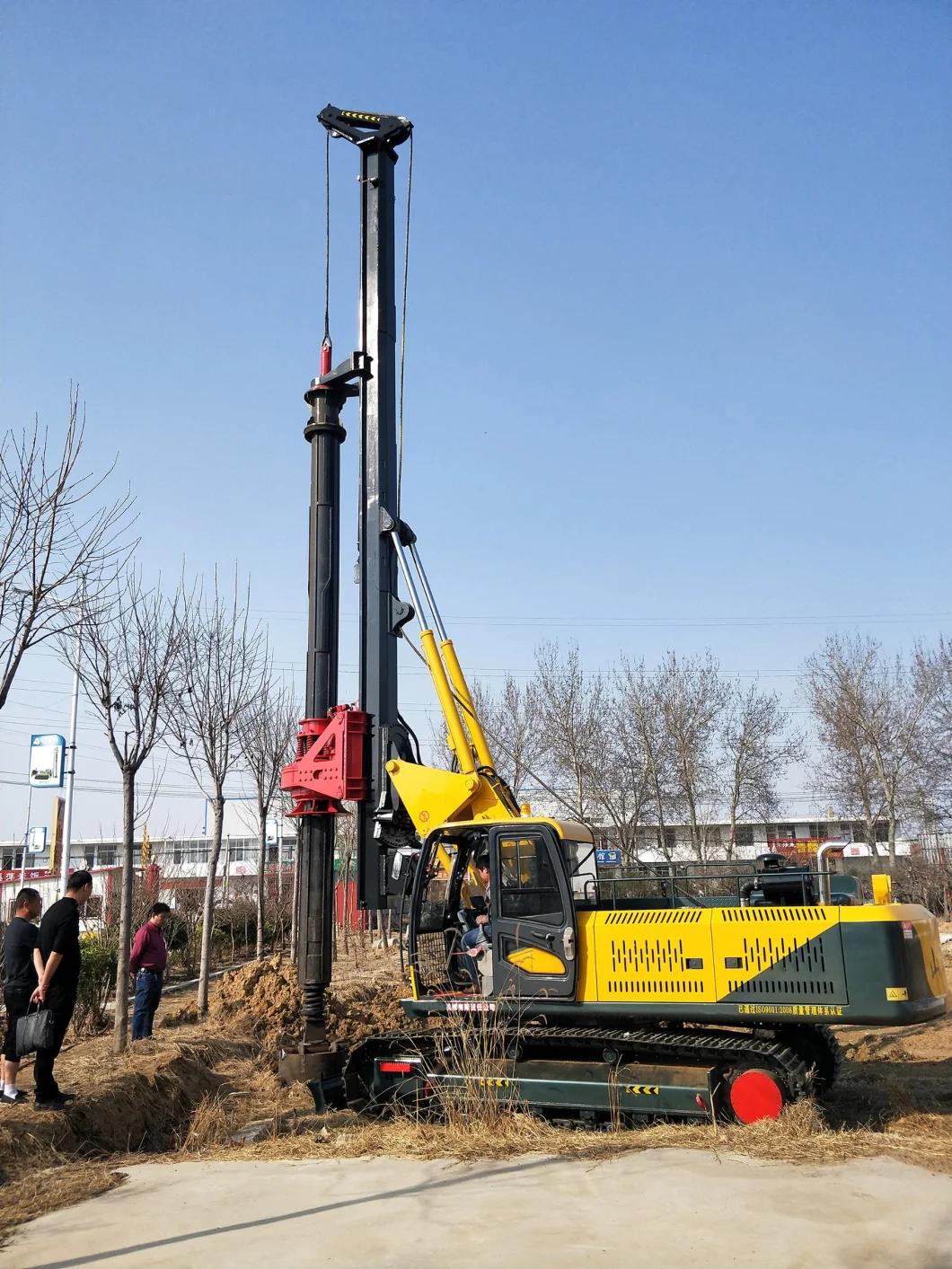 Hot Sale 20m Crawler Lock Rod Engineering Drilling Rig Economical Water Well Rotary Drilling Machine with Diesel Engine