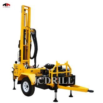 Cheap Price Hydraulic Portable 200m Water Drilling Machine/Crawler Drilling Rig Water Well with Mud Pump