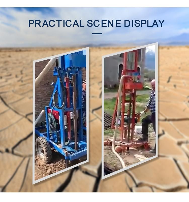 Portable Crawler Borehole Drilling Machine Water Well Drilling Rig for Sale