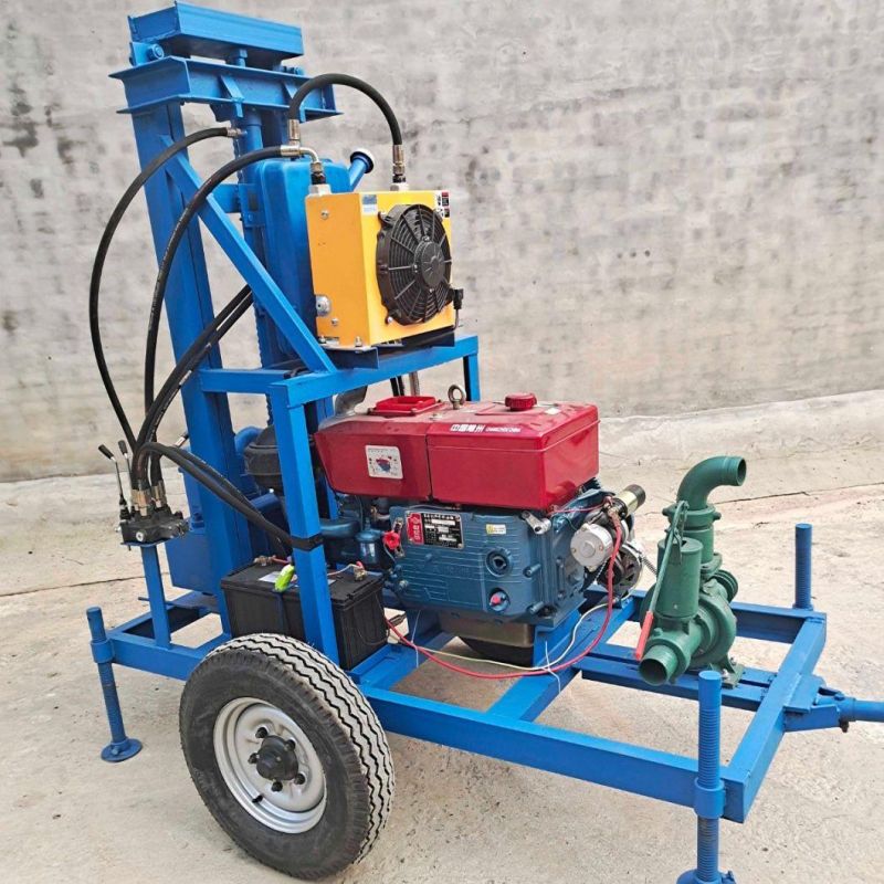 130m-150m Diesel Drill Equipments Water Well Machinery Small Drilling Rig with Cheap Price