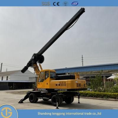 Wheel Drive Auger Piling Drilling Rig Dl-360 Model