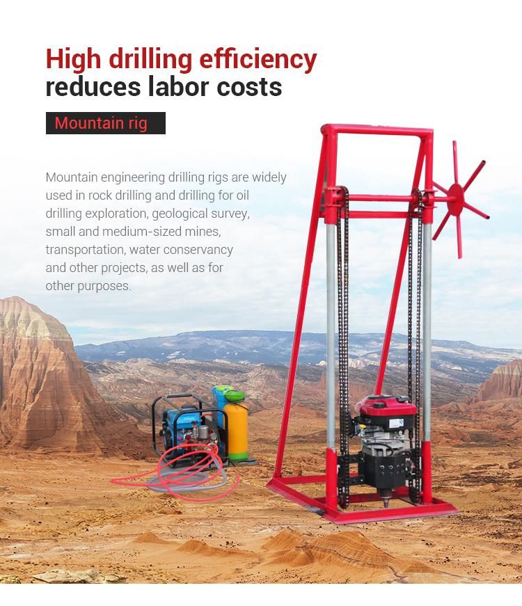 Backpack Drilling Rig Core Sampling Rig Portable Geological Exploration Rig Rack Type Gasoline Sampling Rig